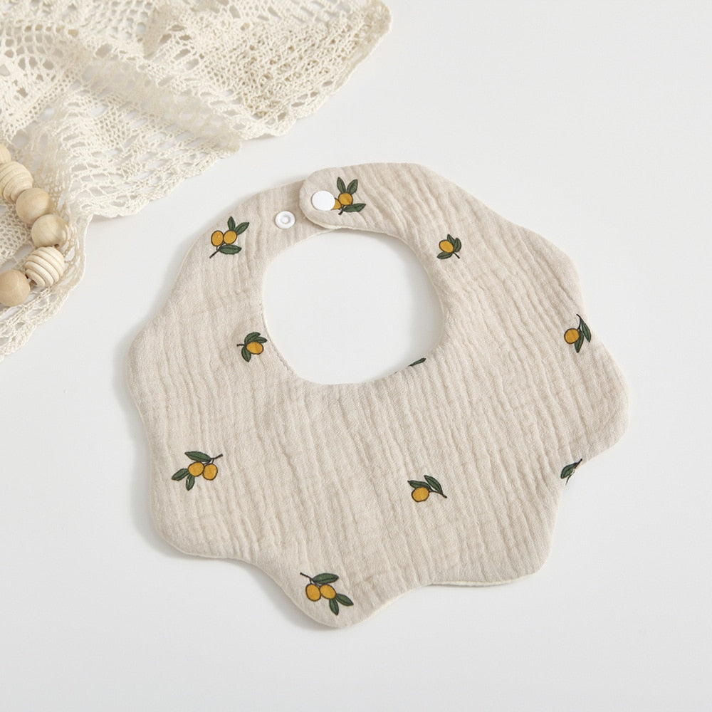 Petal Muslin Cotton Bibs