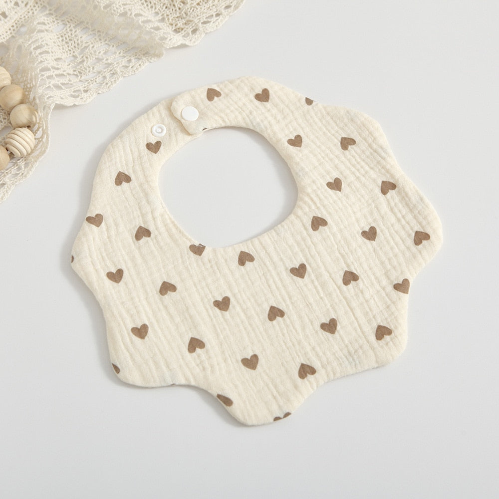 Petal Muslin Cotton Bibs
