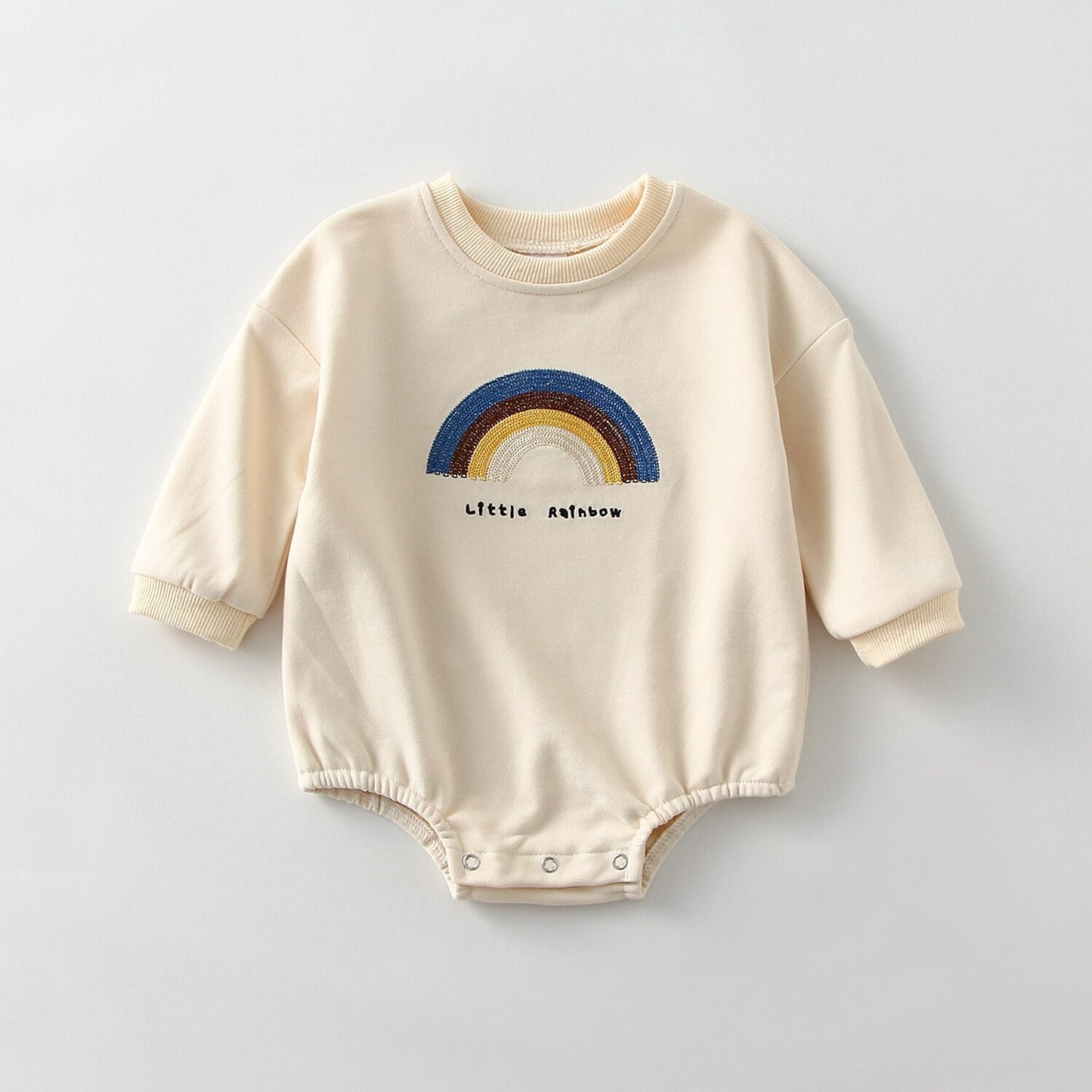 Long Sleeve Cartoon Embroidered Overalls Bodysuits