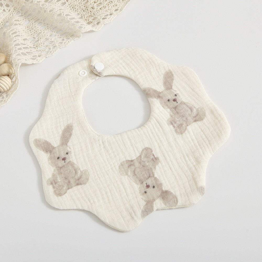 Petal Muslin Cotton Bibs
