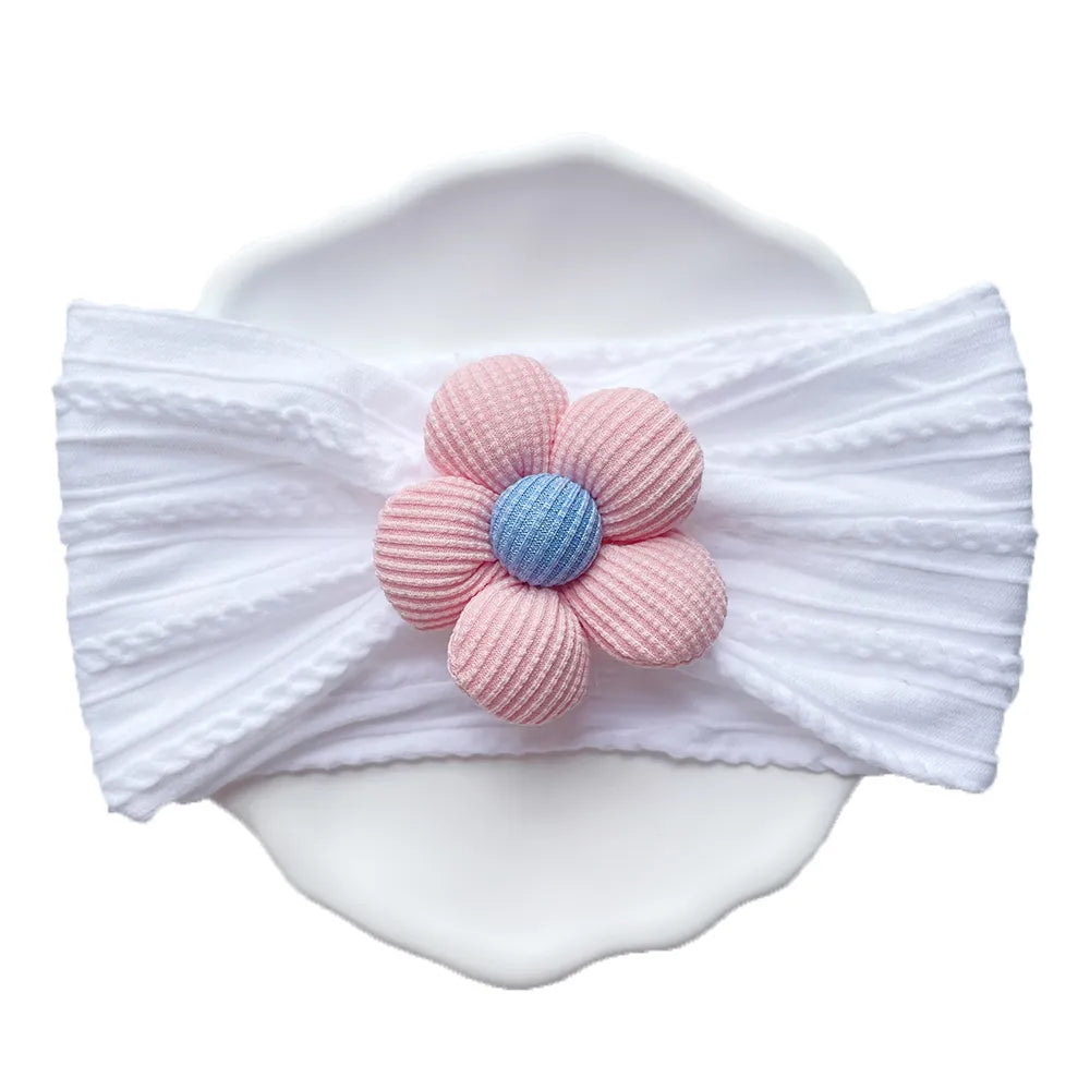 Baby Girl Flower Puff Elastic Soft Headband