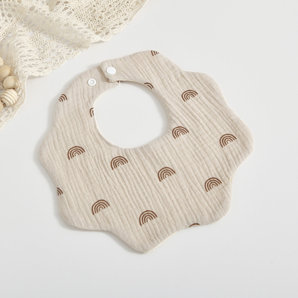Petal Muslin Cotton Bibs
