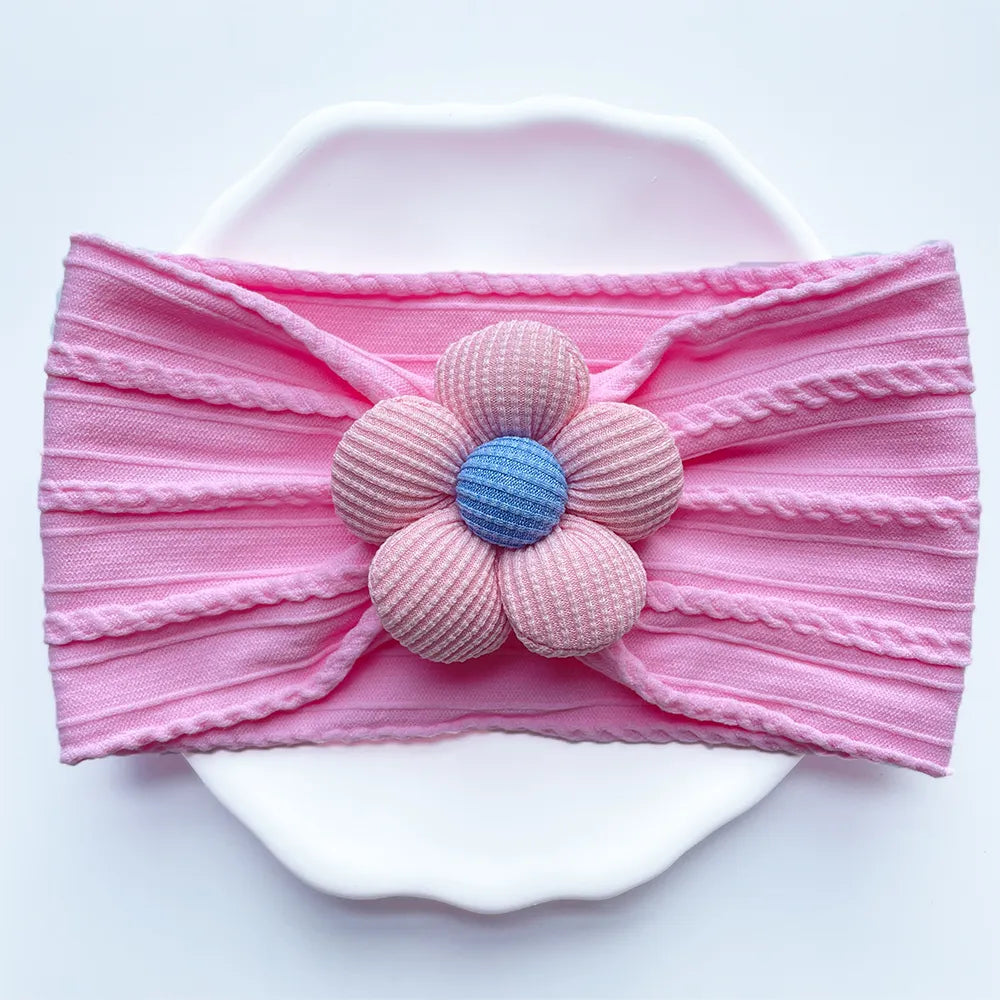 Baby Girl Flower Puff Elastic Soft Headband