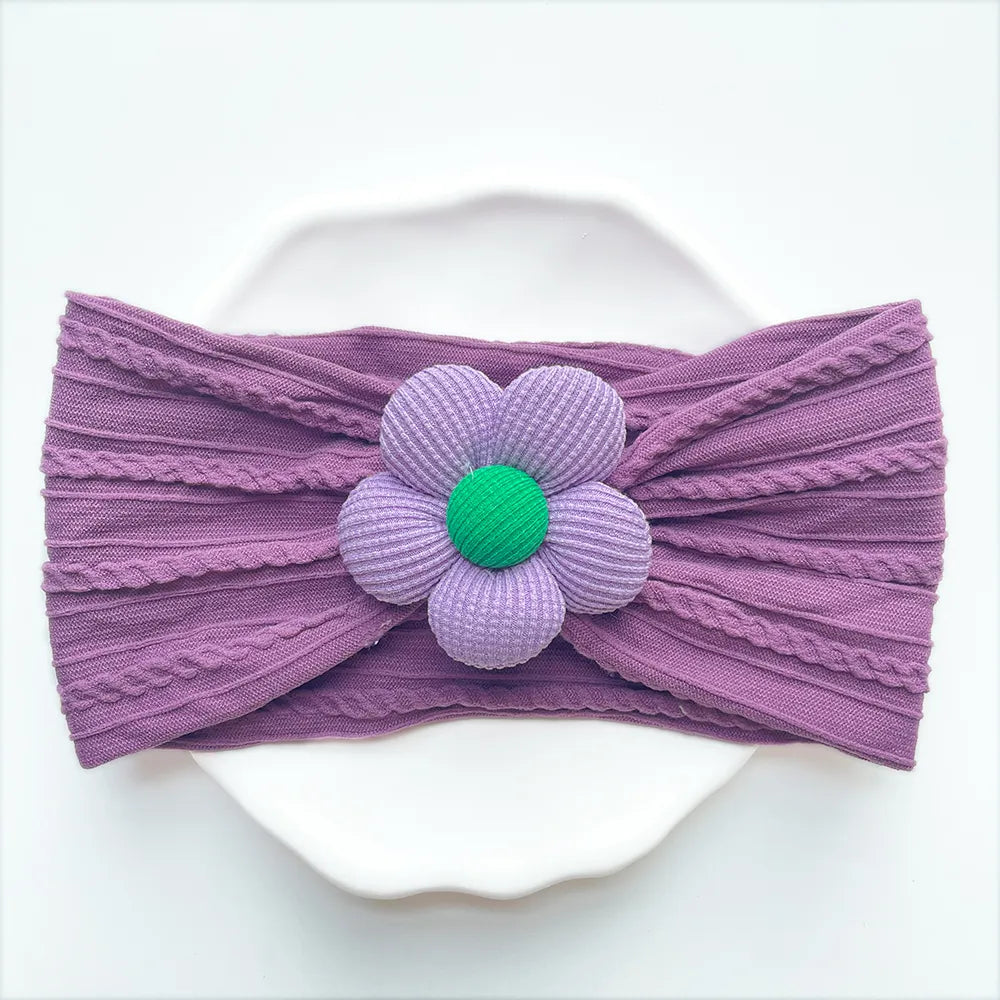 Baby Girl Flower Puff Elastic Soft Headband