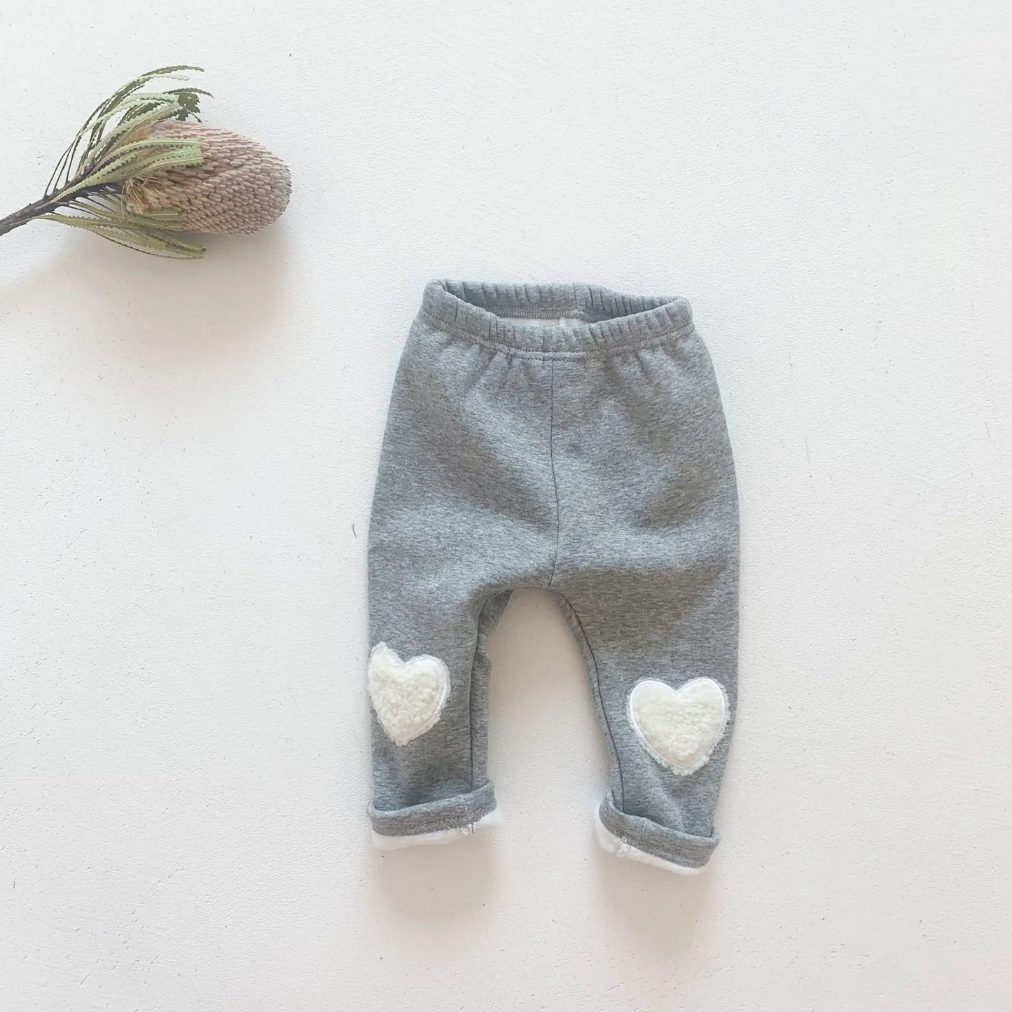 Baby Girl Heart Cotton Pants