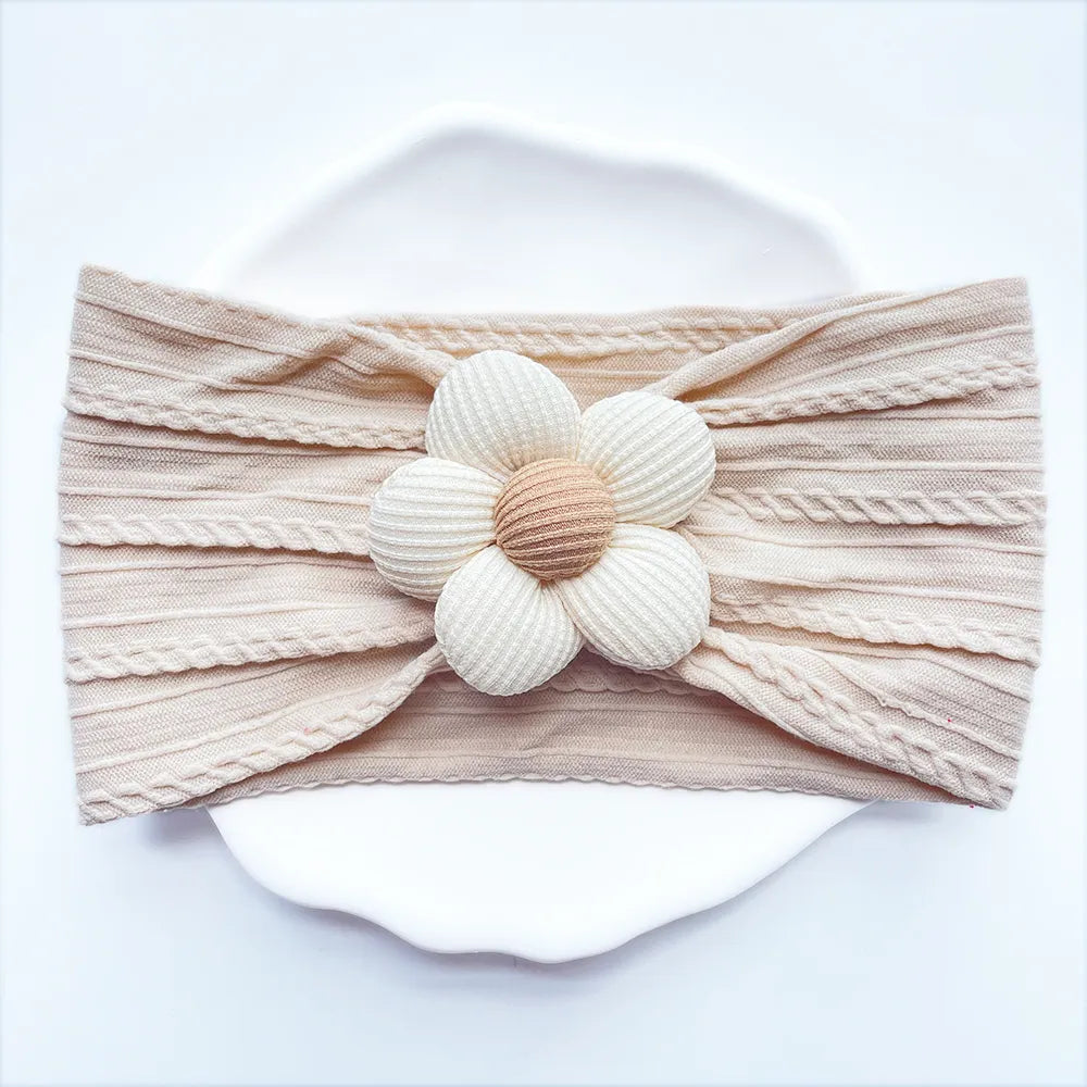 Baby Girl Flower Puff Elastic Soft Headband