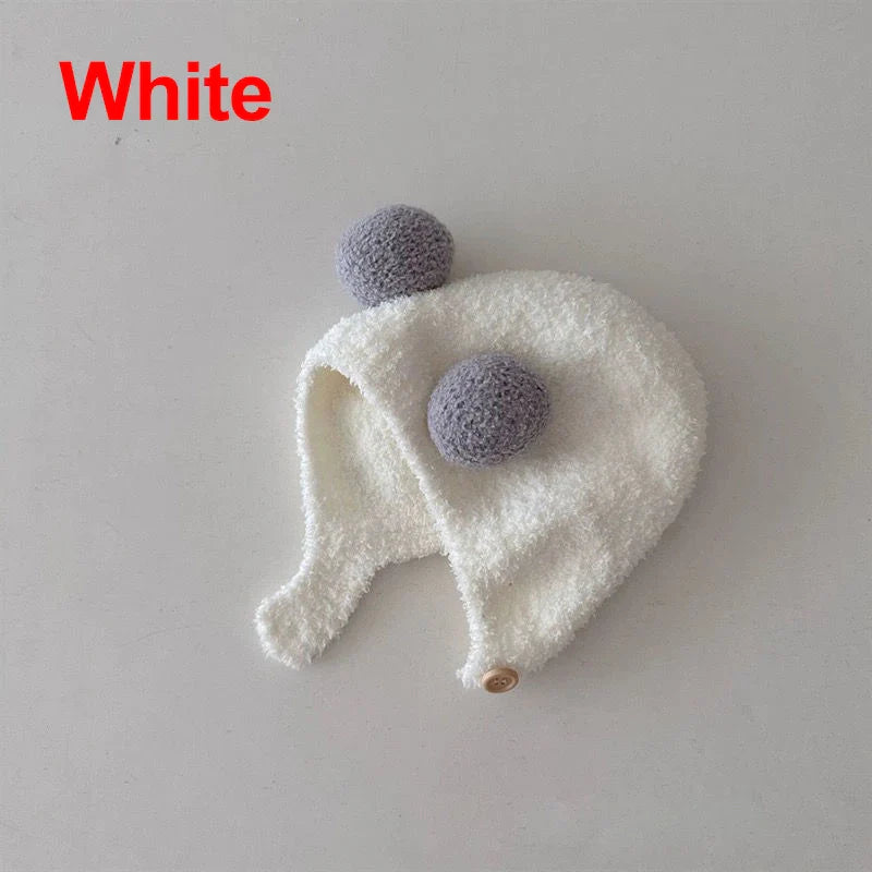 Wool Pom Pom Winter Hat