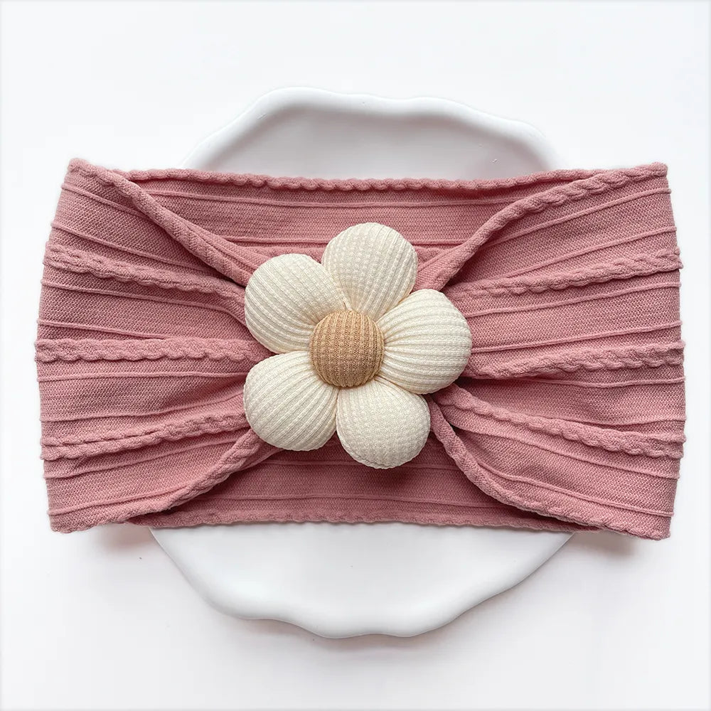 Baby Girl Flower Puff Elastic Soft Headband