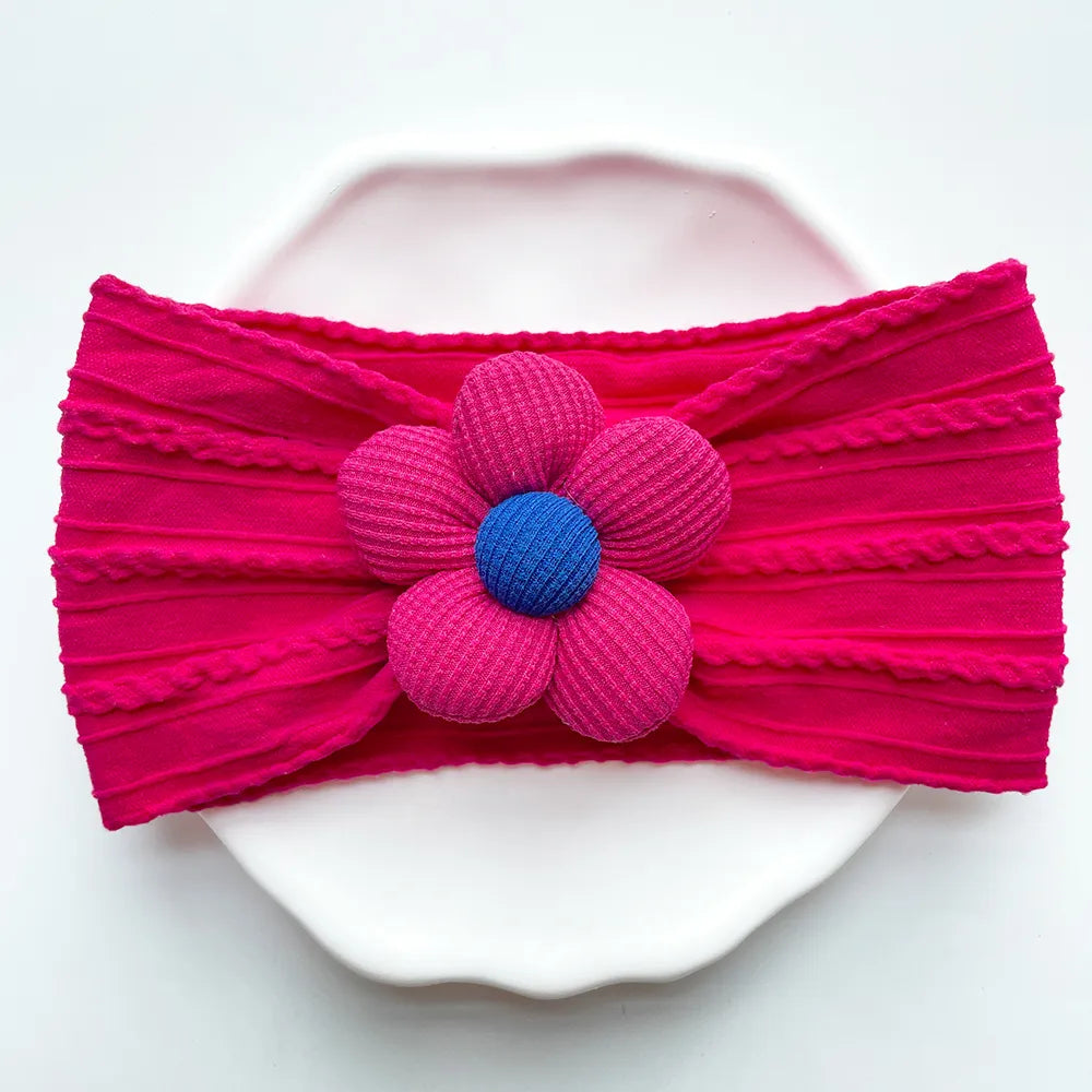 Baby Girl Flower Puff Elastic Soft Headband