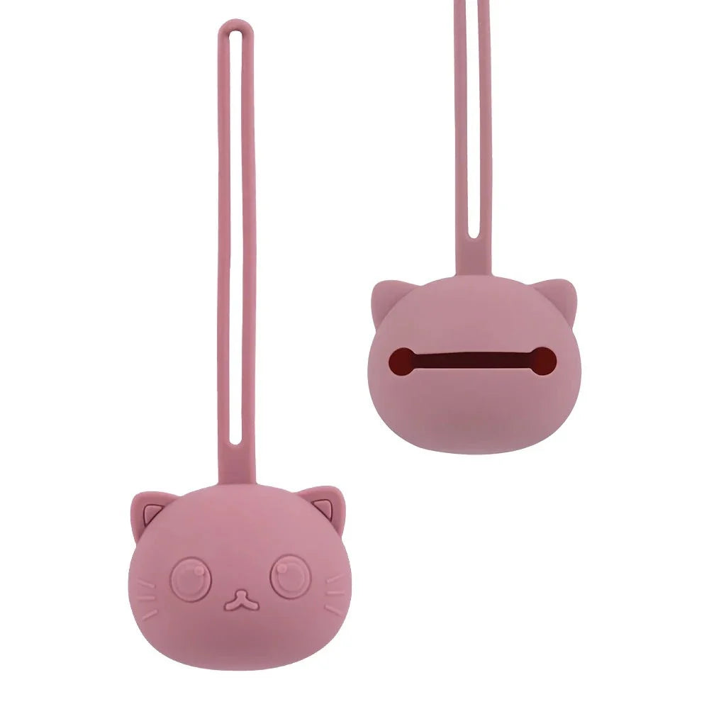 Silicone Cute Cat Shape Pacifier Holder