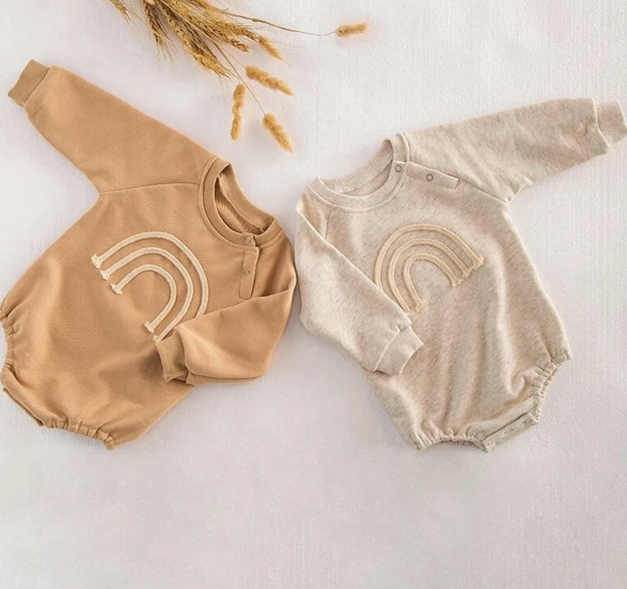 Rainbow Embroidered Sweater Bodysuit