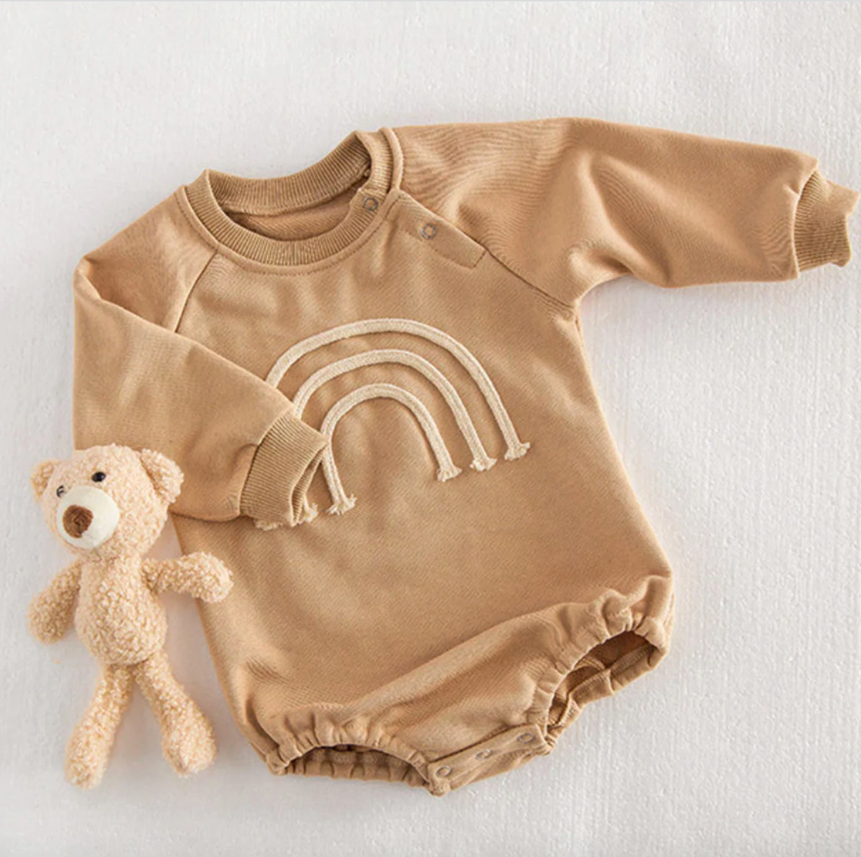 Rainbow Embroidered Sweater Bodysuit