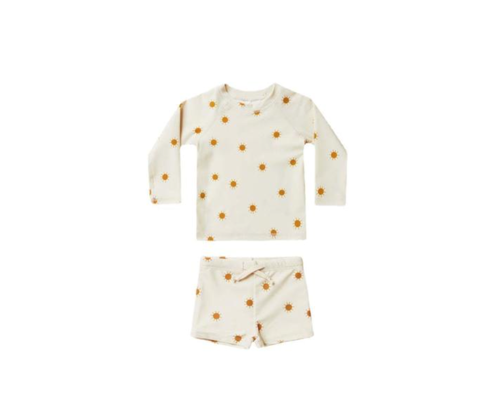 Long Sleeve Printed Swimwear