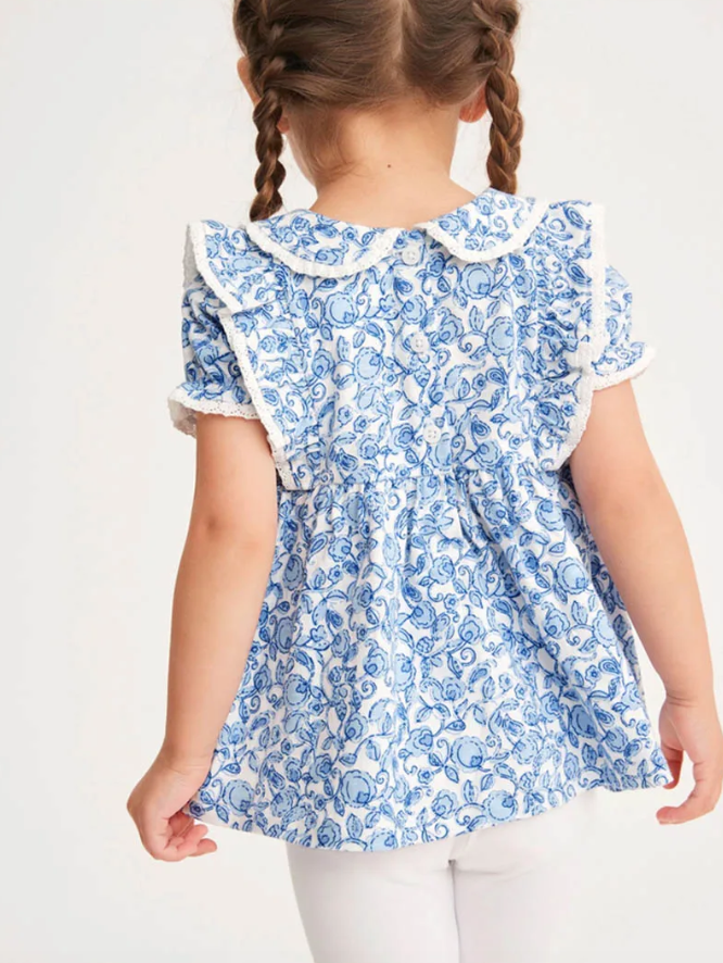 Floral Ruffle Babydoll Top