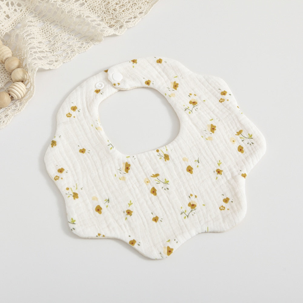 Petal Muslin Cotton Bibs