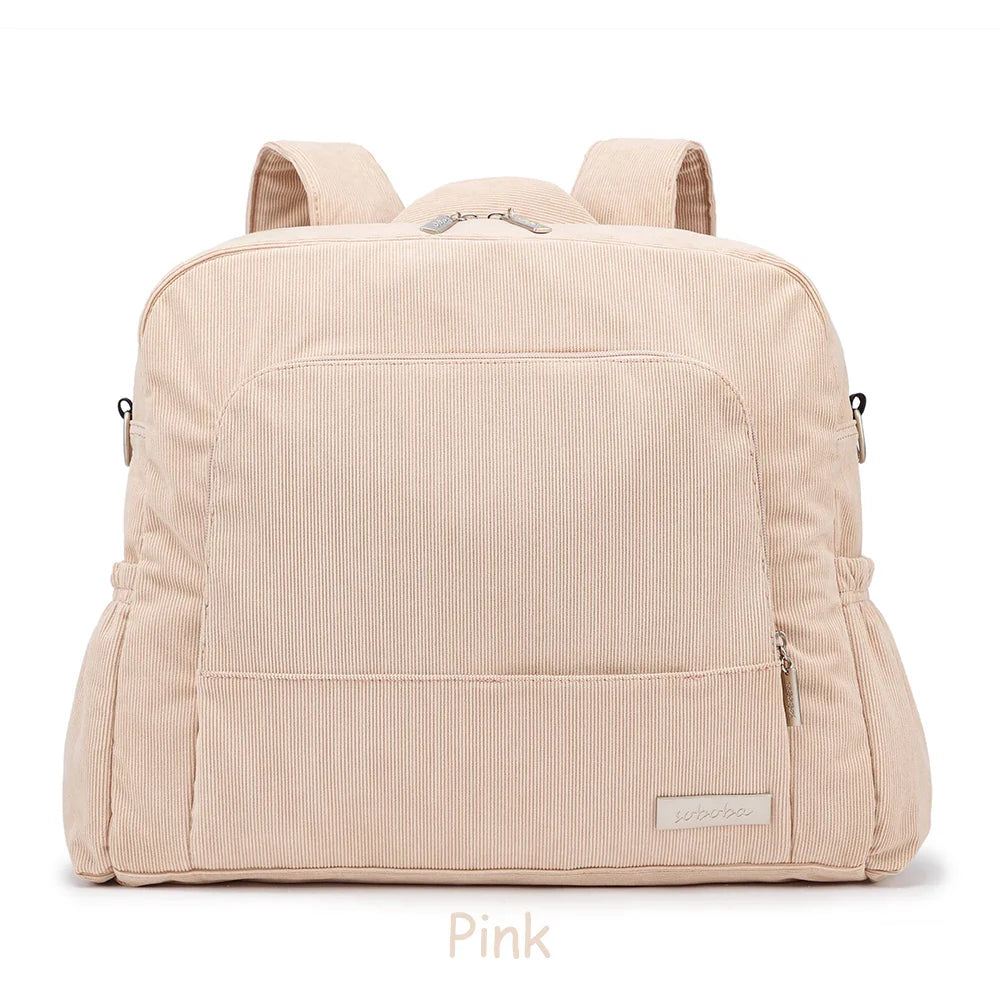 Corduroy Diaper Stroller Bag