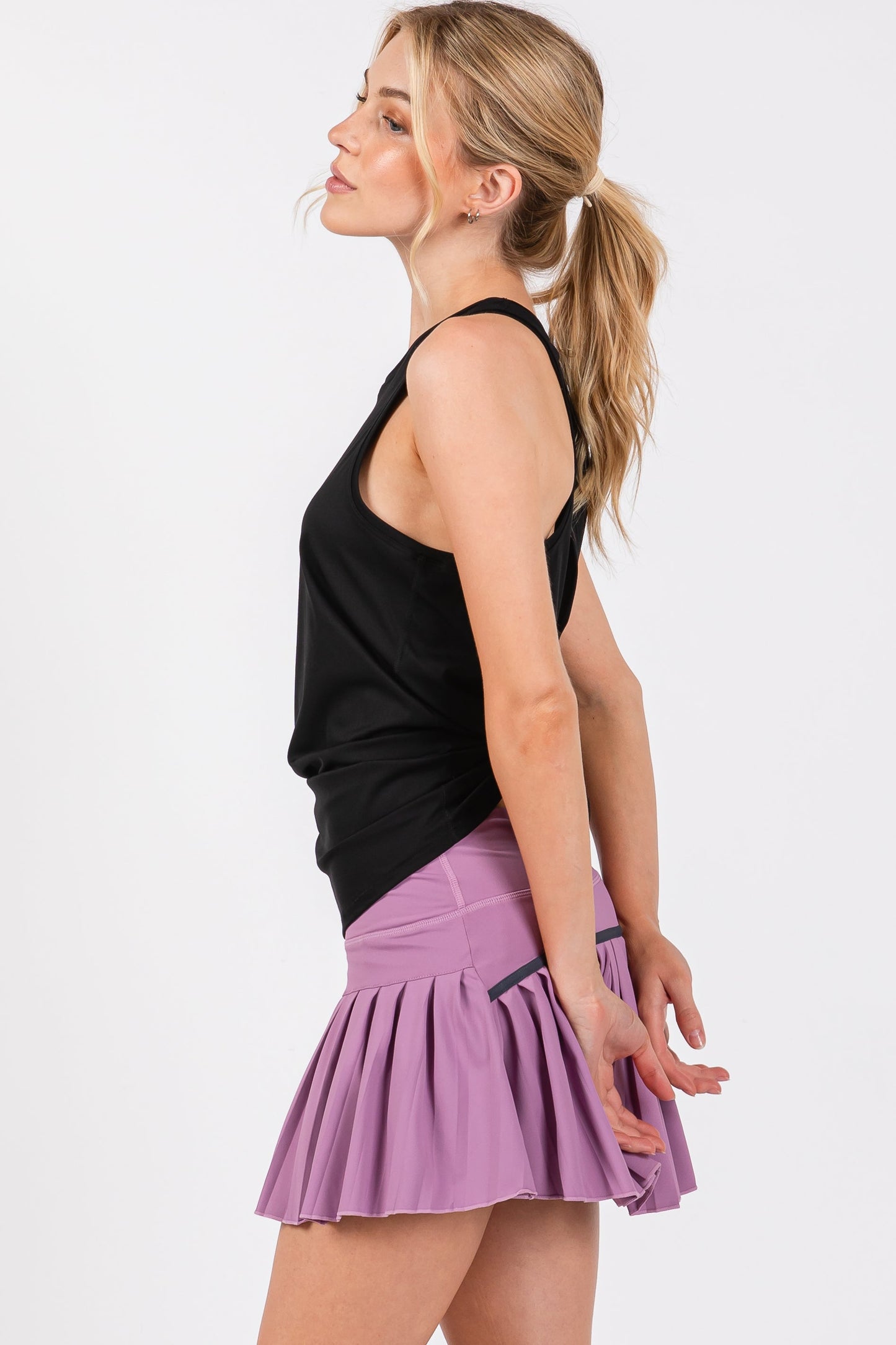 CRUSH black tie back tank