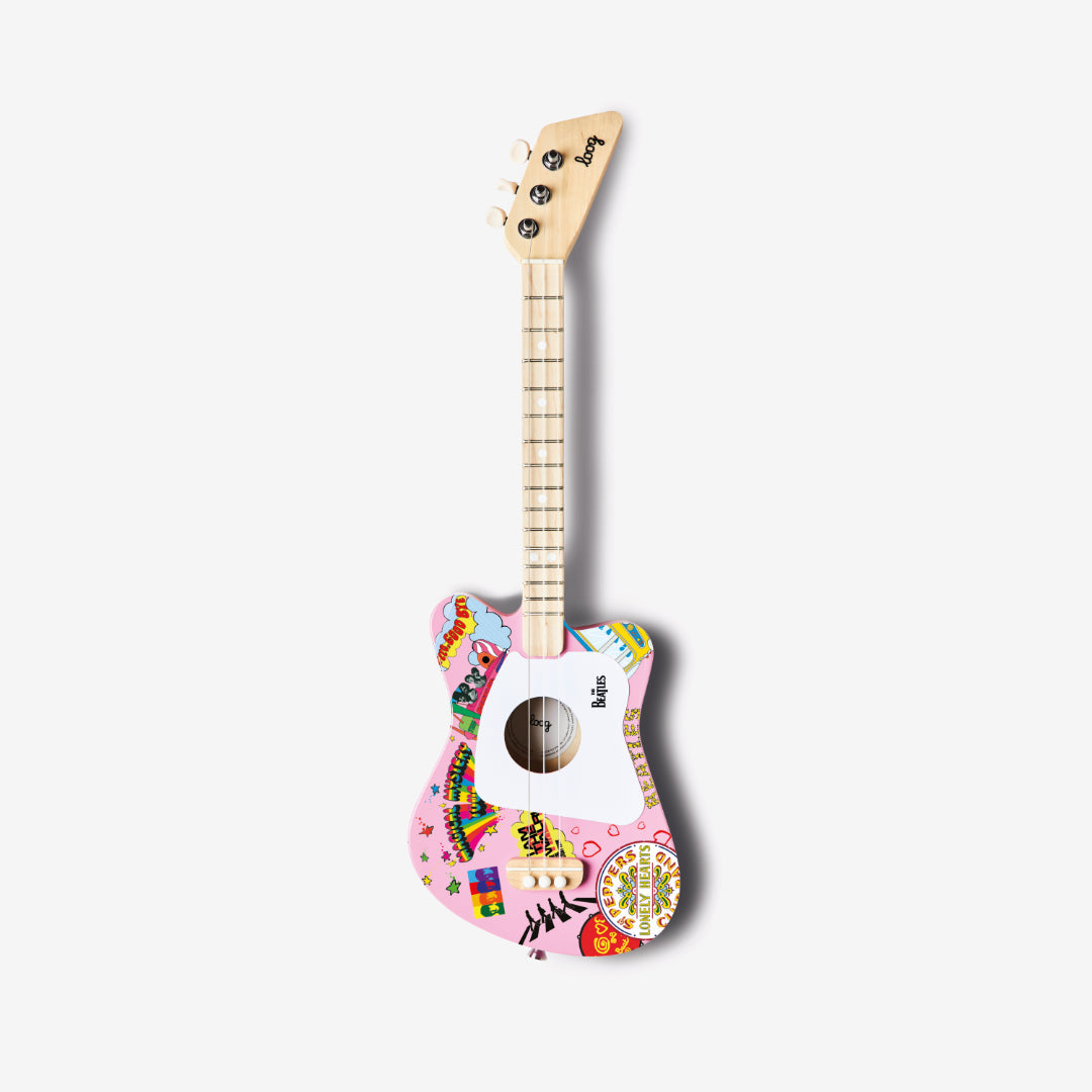 beatles + loog mini guitar (collective)