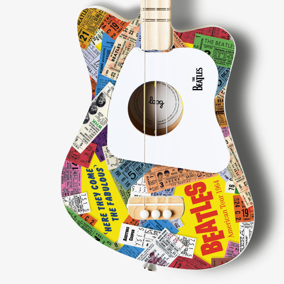beatles + loog mini guitar (collective)