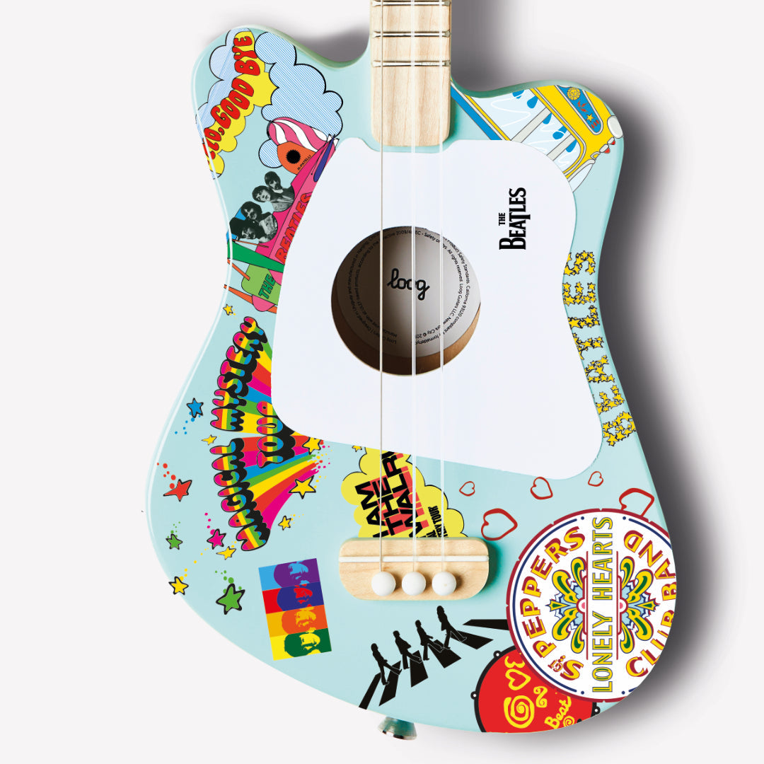beatles + loog mini guitar (collective)