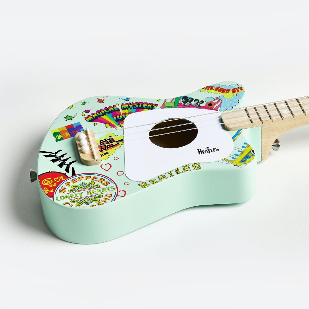 beatles + loog mini guitar (collective)