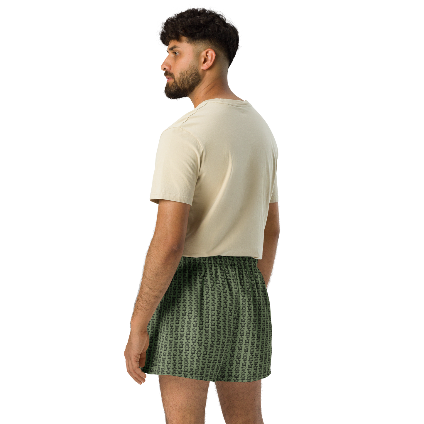 CROWN PICKLEBALL - Logo Pattern Short (Olive)