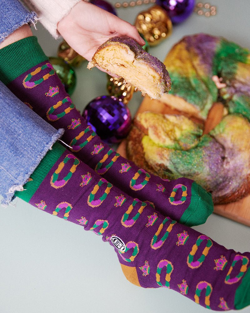 King Cake Socks by Bonfolk