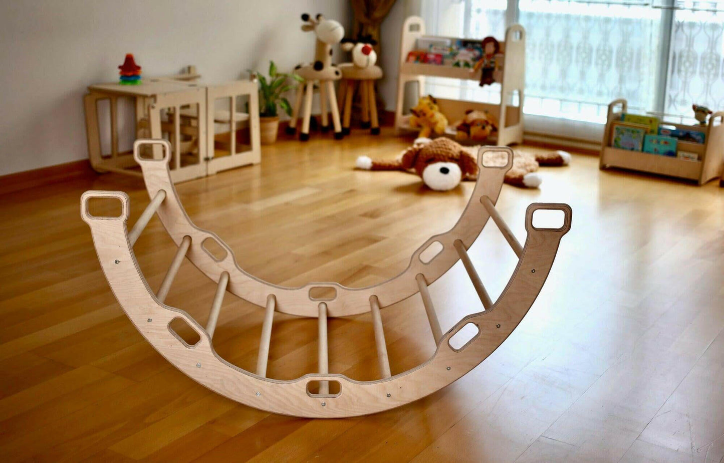 Montessori Climber Set: Arch, Rocker, Ramp, and Pillow Options