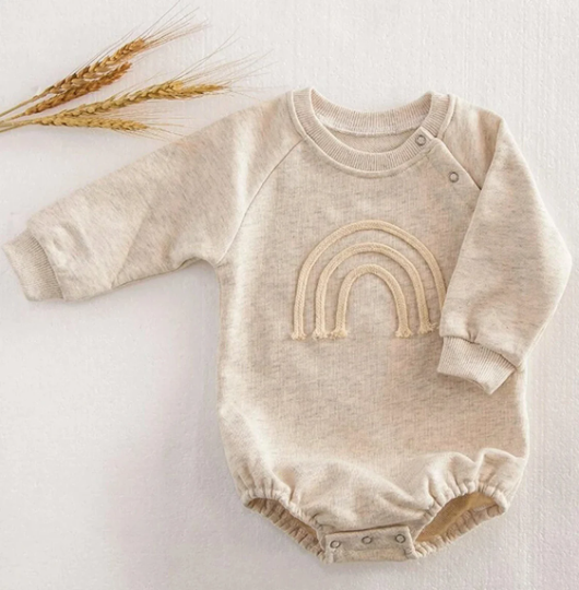 Rainbow Embroidered Sweater Bodysuit