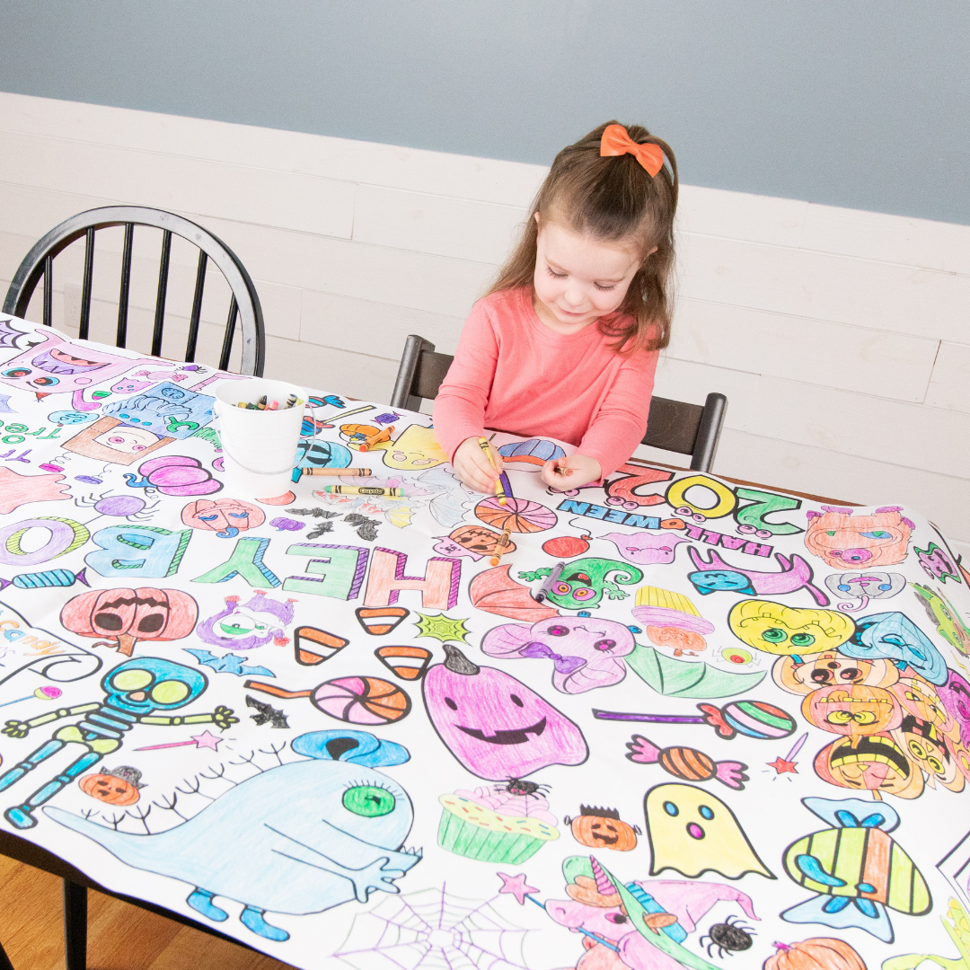 Halloween Coloring Tablecloth