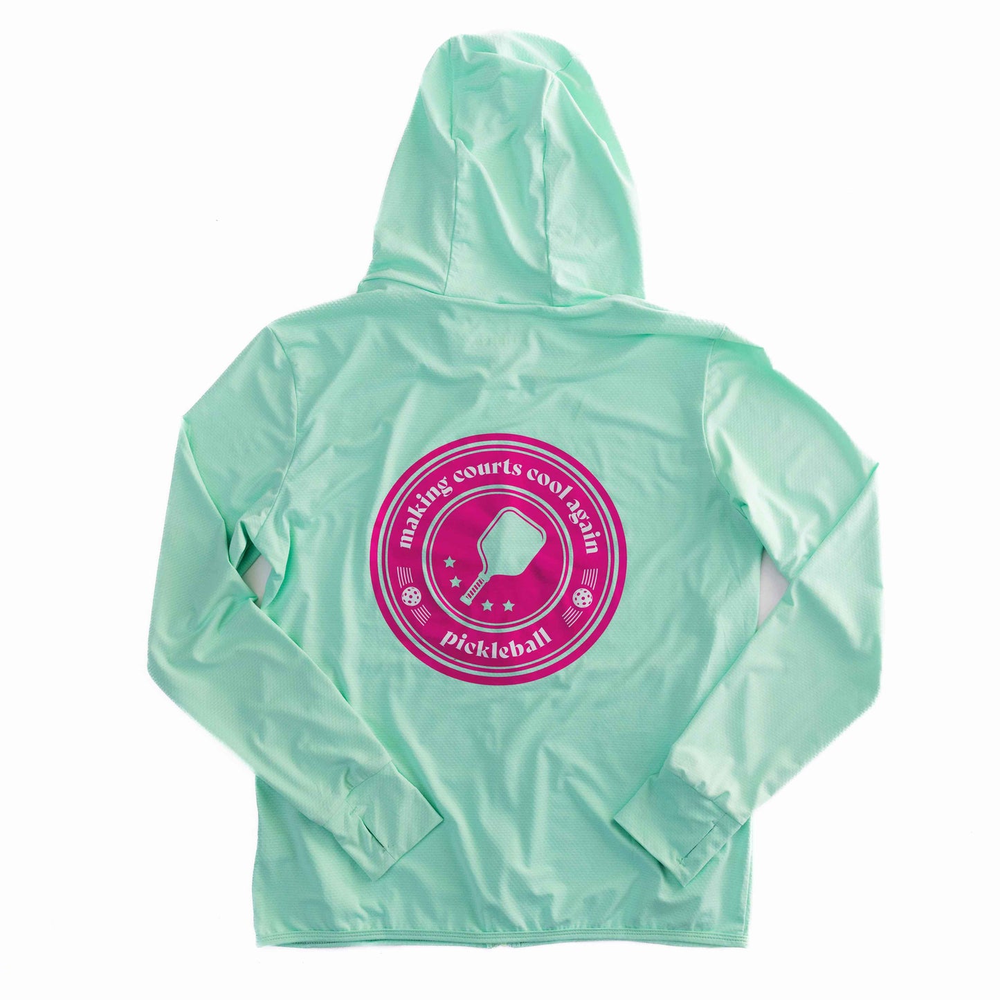 Mint Zip-Front Sun Hoodie