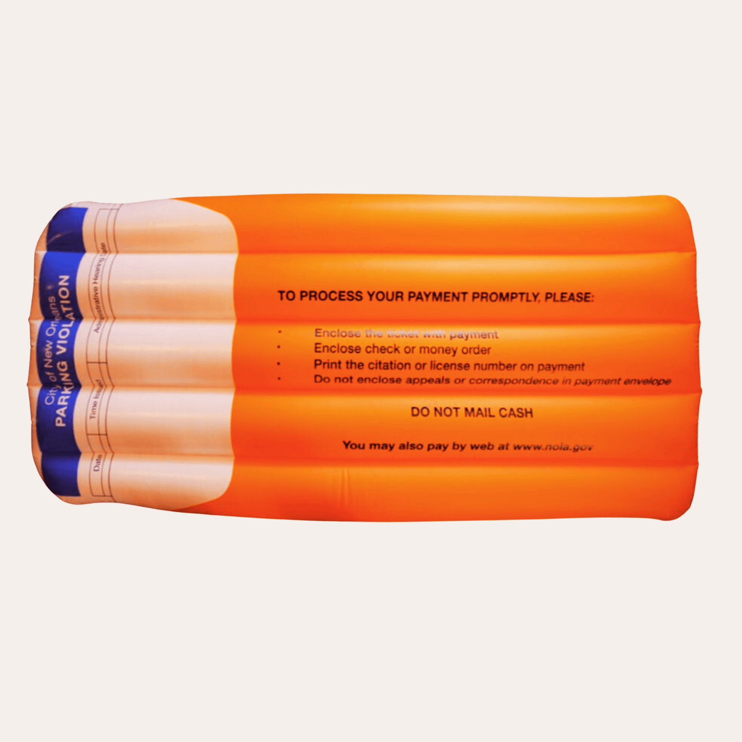 Parking Ticket Pool Float