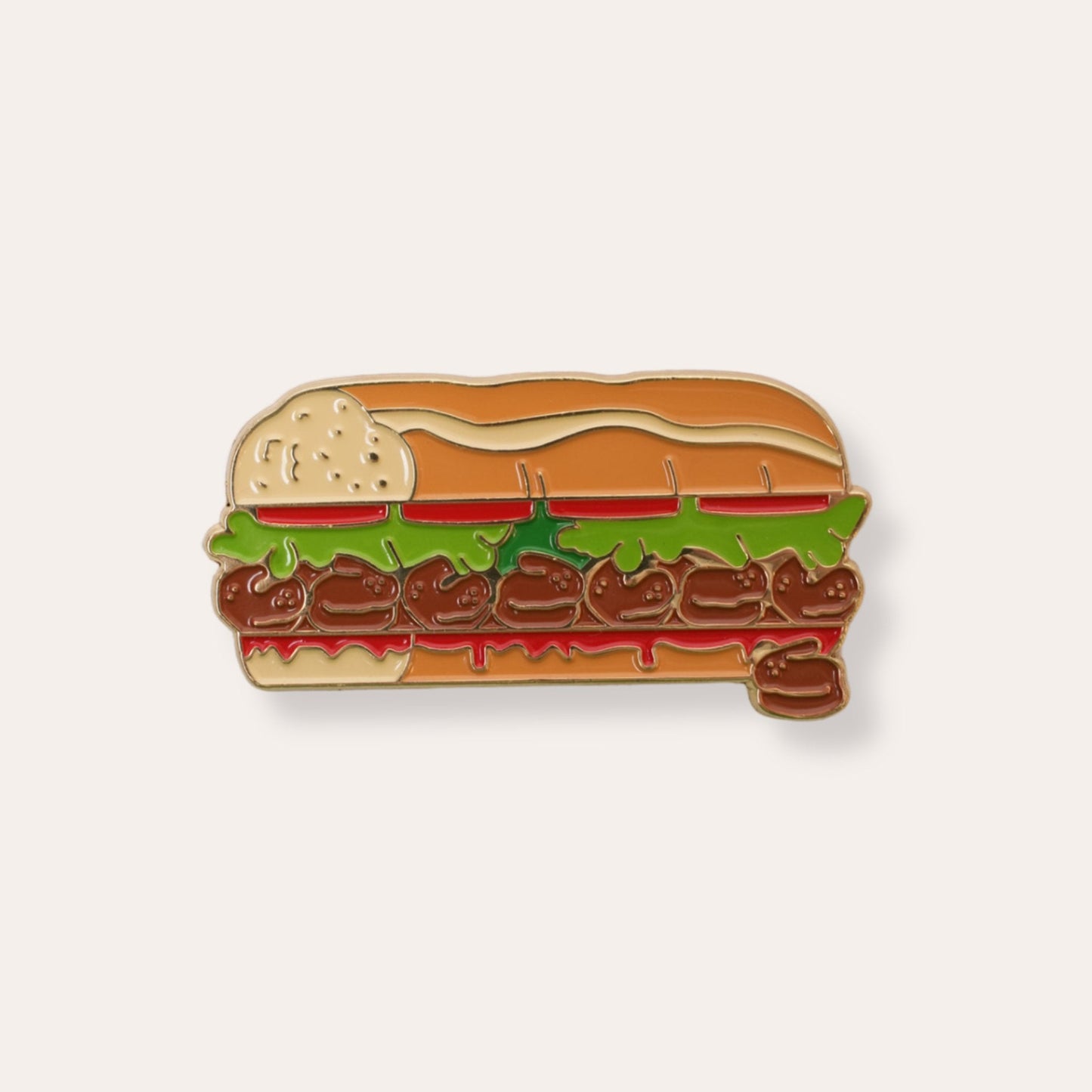 Po'Boy Enamel Magnet