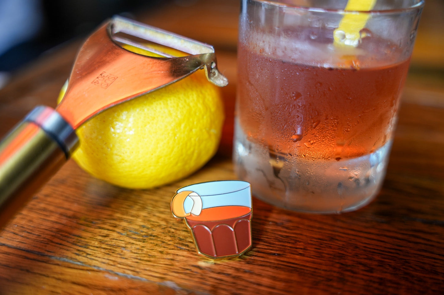 Sazerac Enamel Pin