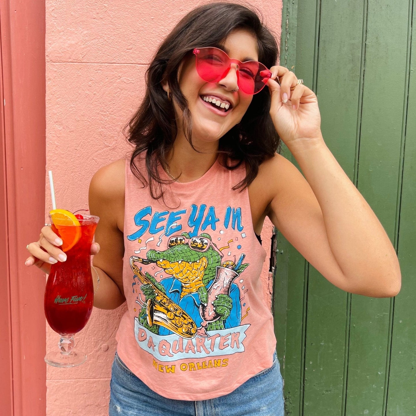 See Ya In Da Quarter Cropped Tank