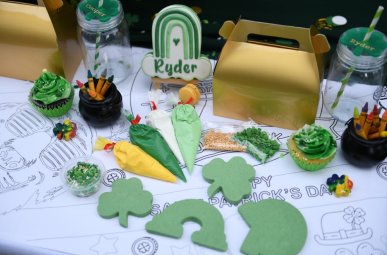 St. Patrick's Day Coloring Tablecloth