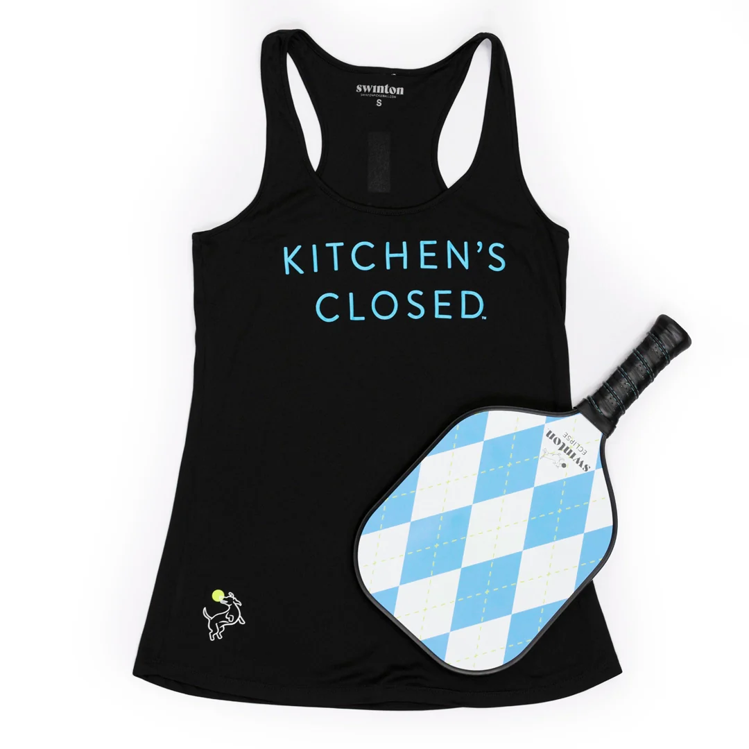 Women's Pickleball Performance Tank Black