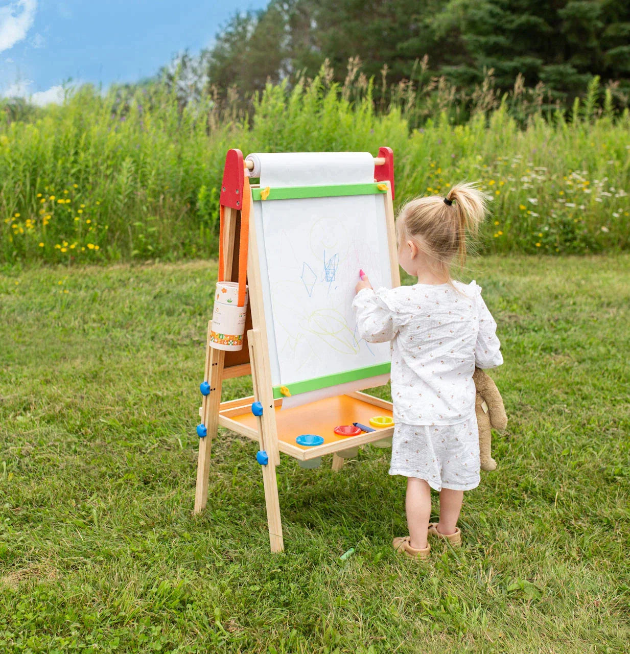 Tiny Land® 3-in-1 Art Easel for Kids - Kidtoycart