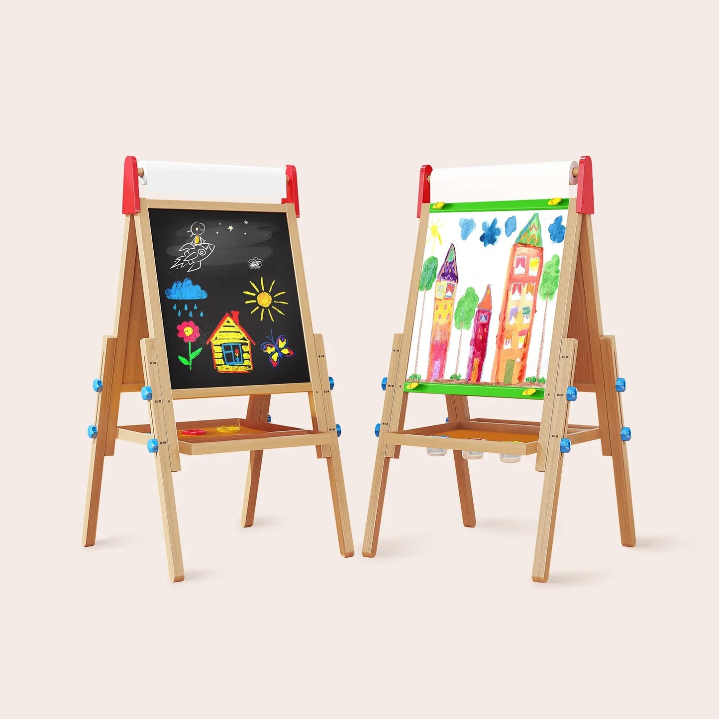 Tiny Land® 3-in-1 Art Easel for Kids - Kidtoycart