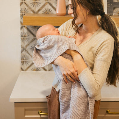 Knitted Blanket<br>Thistle