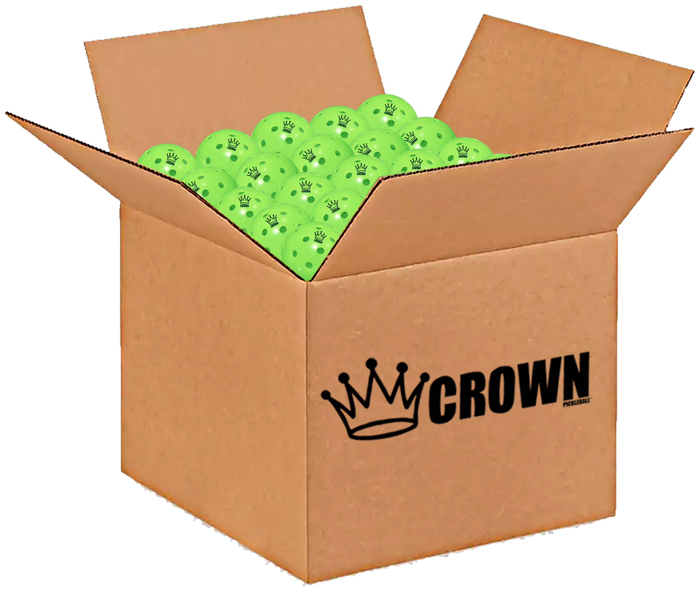 CROWN PICKLEBALL - High-Performance OUTDOOR Pickleballs (100-PACK COLD)