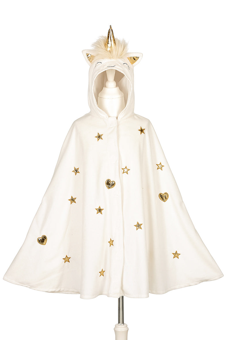 Unicorn cape white (sz 4-8 yrs)