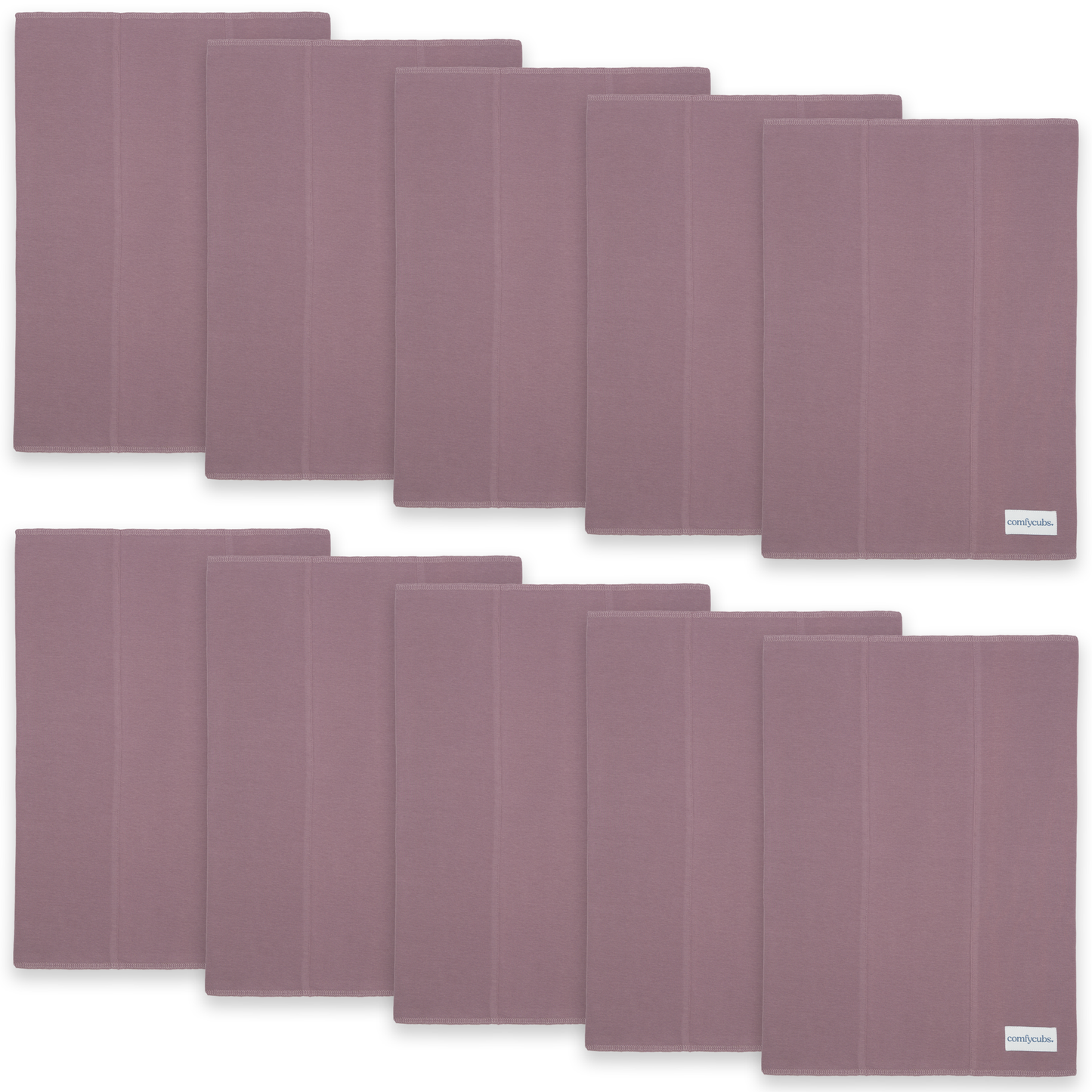 Cotton Burp Cloths by Comfy Cubs - Mulberry