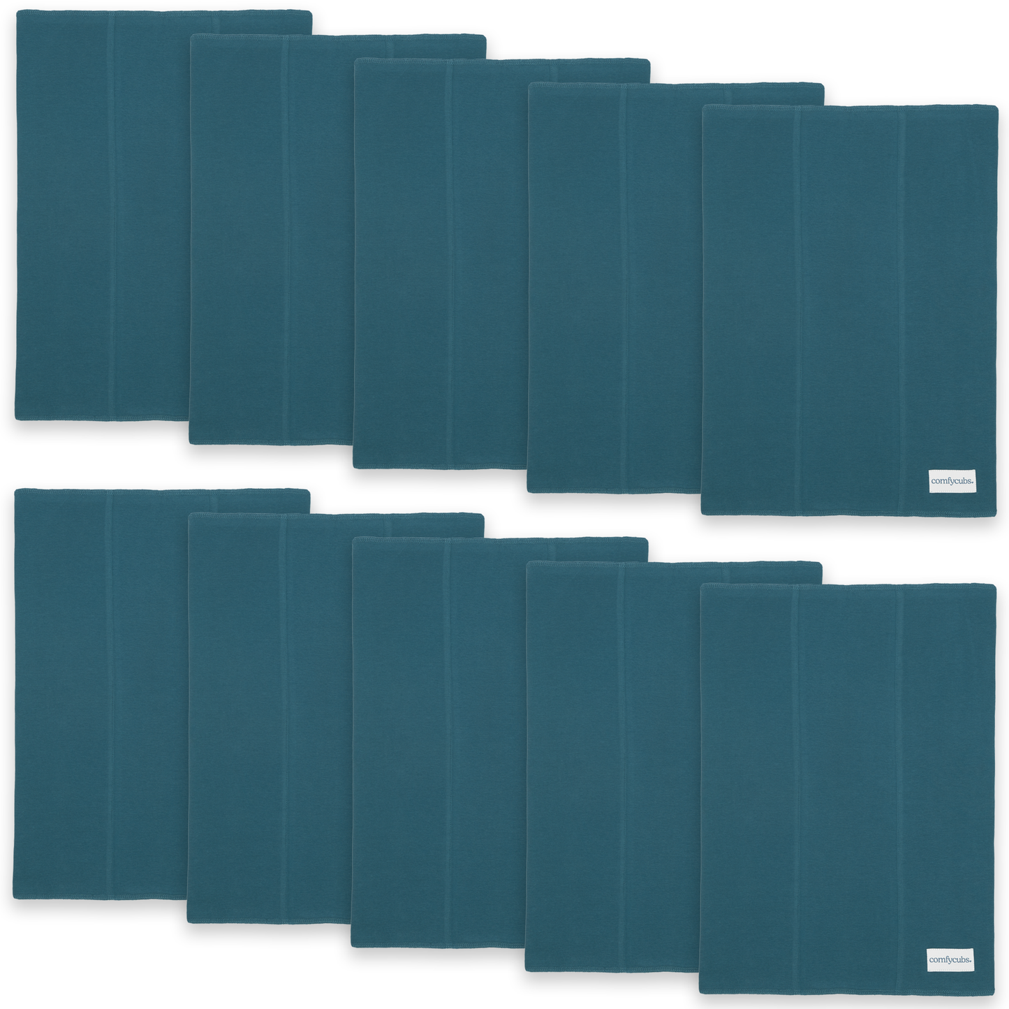Cotton Burp Cloths by Comfy Cubs - Neptune