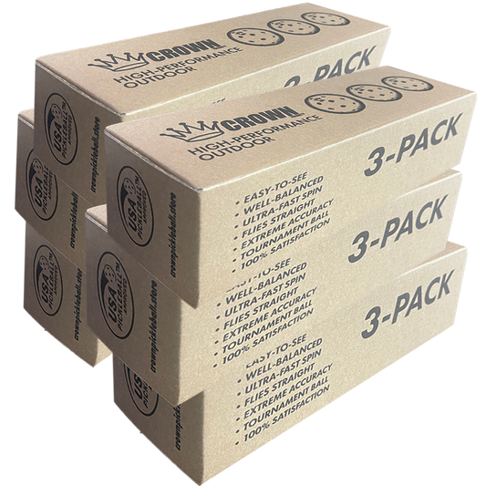 CROWN PICKLEBALL - High-Performance OUTDOOR Pickleballs (18-PACK LIME)