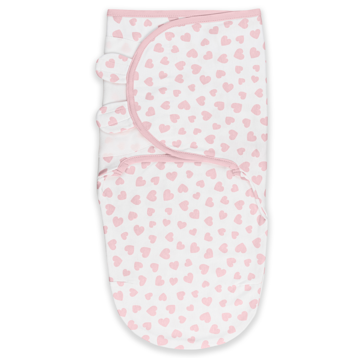 Easy Swaddle Blankets by Comfy Cubs - Pink Heart, Pack of 1