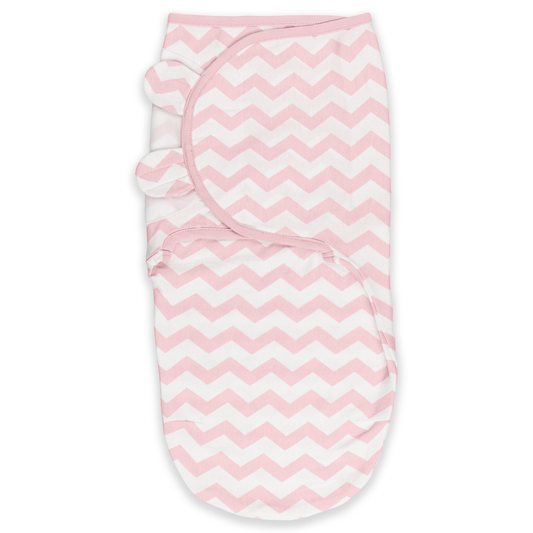 Easy Swaddle Blankets by Comfy Cubs - Pink Chevron, Pack of 1