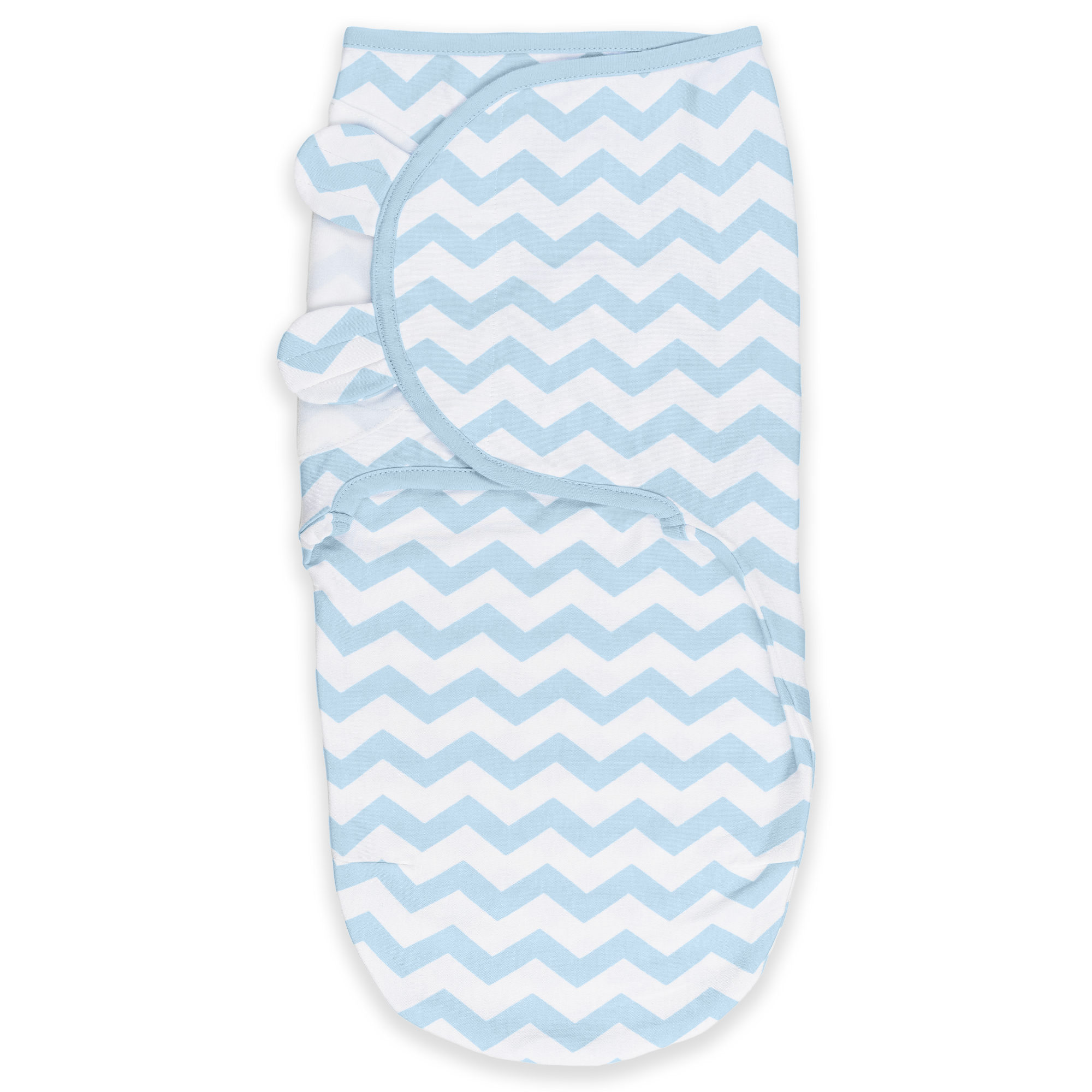 Easy Swaddle Blankets by Comfy Cubs - Blue Chevron, Pack of 1