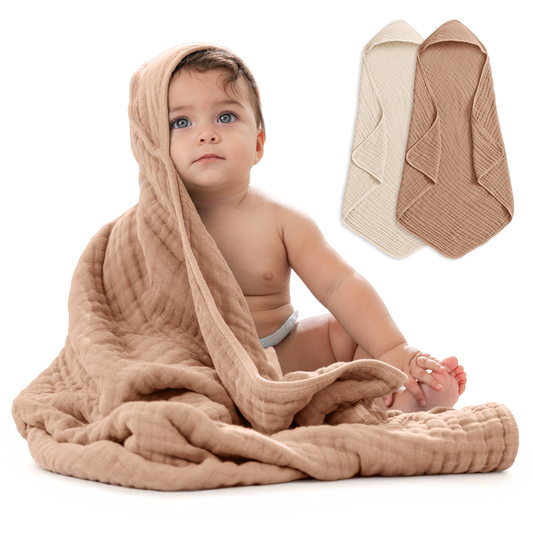 Baby Hooded Towels by Comfy Cubs - Cedar & Sand