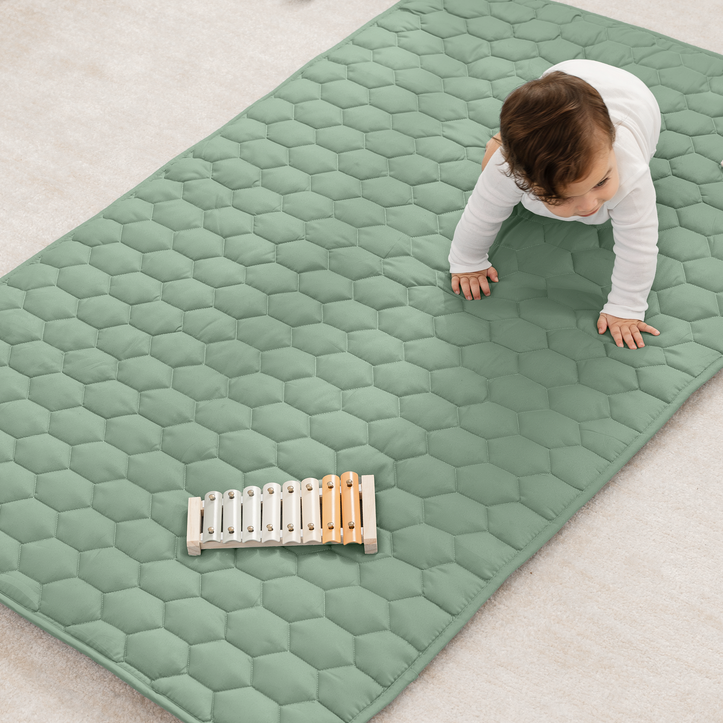 Play Mat with Non-Slip Bottom - Sage